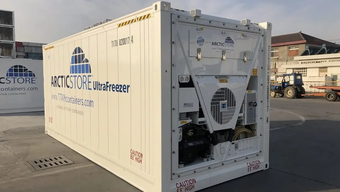 20-stopový mrazací kontajner Arctic UltraFreezer na prenájom