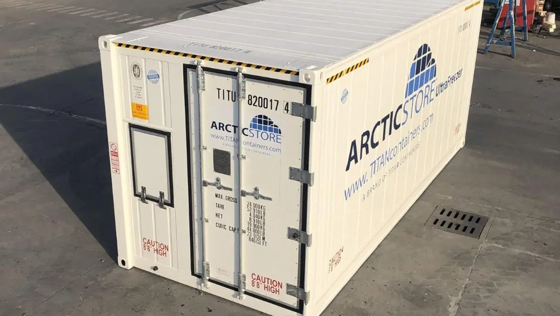 20-stopový mrazací kontajner Arctic UltraFreezer na prenájom