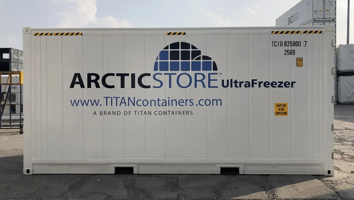 20-stopový mrazací kontajner Arctic UltraFreezer na prenájom