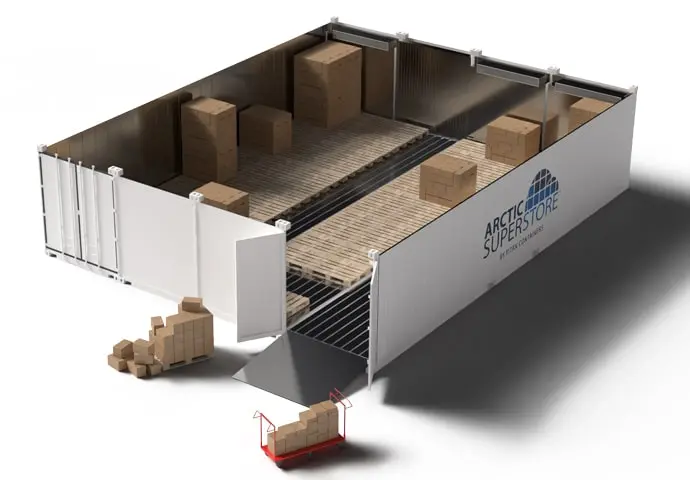 Arctic SuperStore 4-komorový s paletami a boxmi