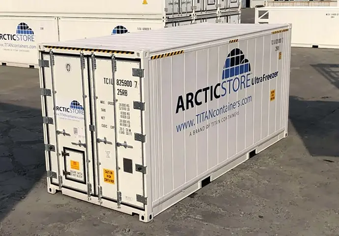 Mraziarenský sklad Arctic Ultrafreezer – Veľmi nízke teploty – Kontajnery na prenájom