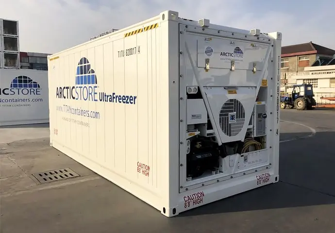 Mraziarenský sklad Arctic Ultrafreezer – Veľmi nízke teploty – Kontajnery na prenájom