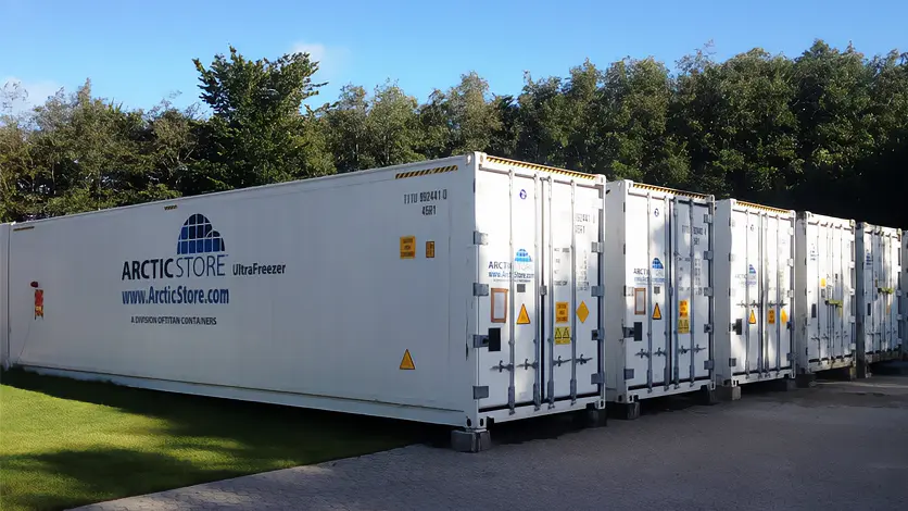 Chladiaci sklad Arctic UltraFreezer s veľmi nízkou teplotou – Chladiace kontajnery na prenájom