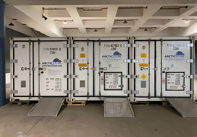 Chladiarenský sklad ArcticStore – Chladiarenské kontajnery na prenájom