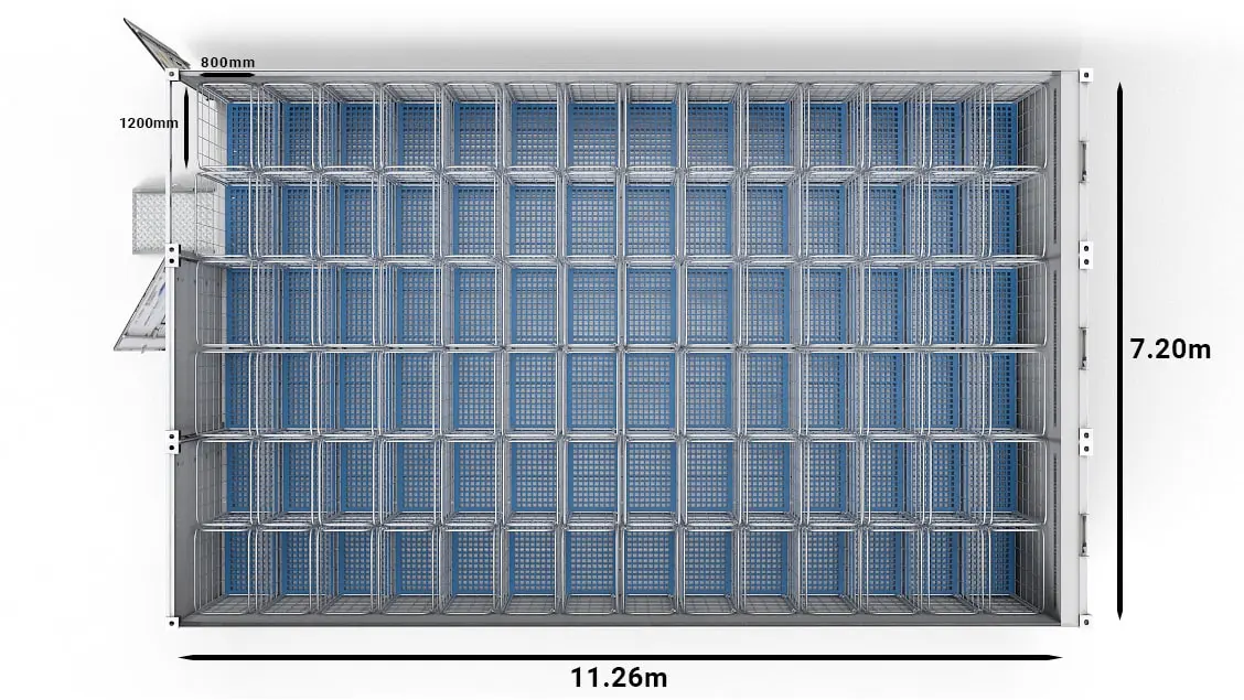 40-stopové vozíky Arctic SuperStore