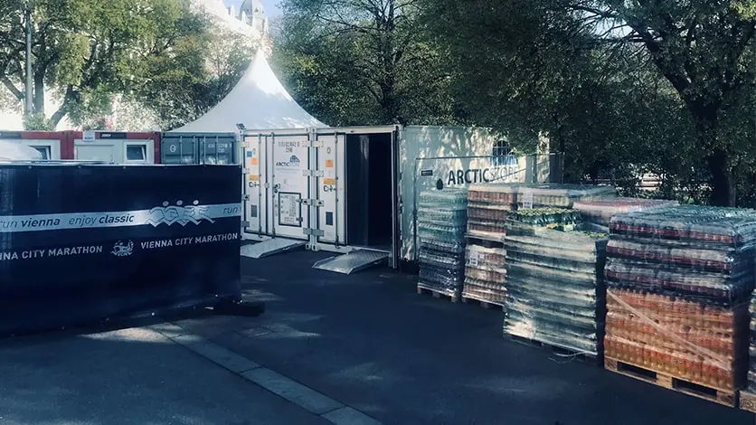 Chladiace sklady na podujatia a stravovanie