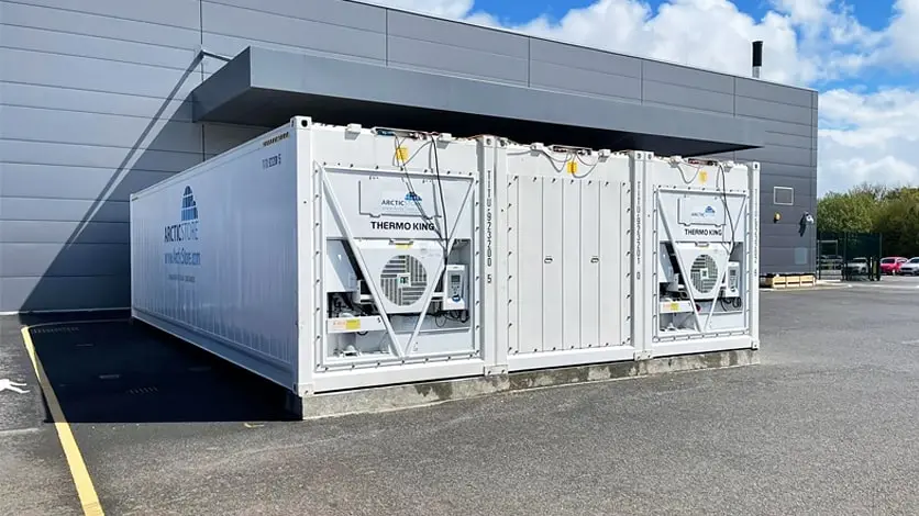 Modulárny chladiaci sklad Arctic SuperStore – chladiace kontajnery pre priemyselný sektor