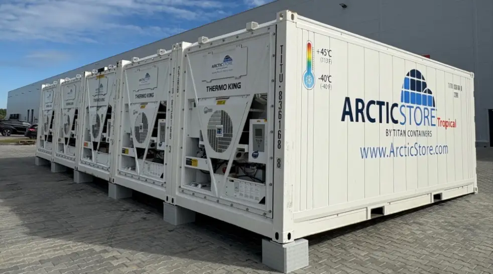 Prenájom kontajnerov ArcticStore – chladiarenské kontajnery