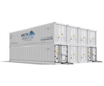 Arctic MegaStore vysokokapacitné modulárne riešenie chladeného skladovania od TITAN Containers.