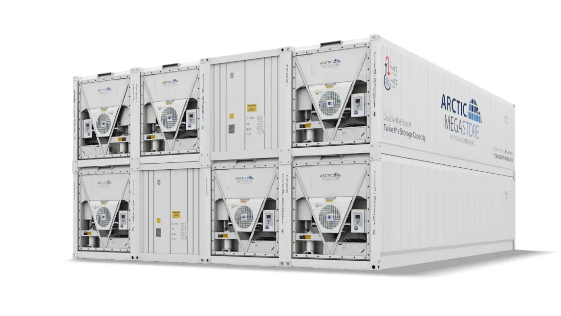 Arctic MegaStore vysokokapacitné modulárne riešenie chladeného skladovania od TITAN Containers.